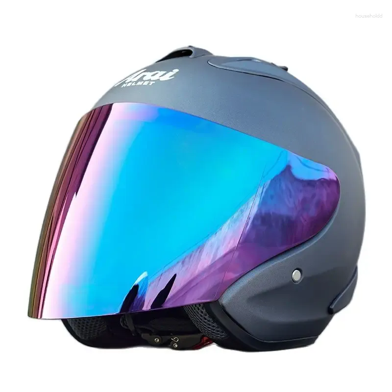 Capacetes de motocicleta SZ-Ram4 Matte Grey Metade Capacete Corrida ECE Aprovado Casco Casque Temporada de Verão Mulheres e Homens