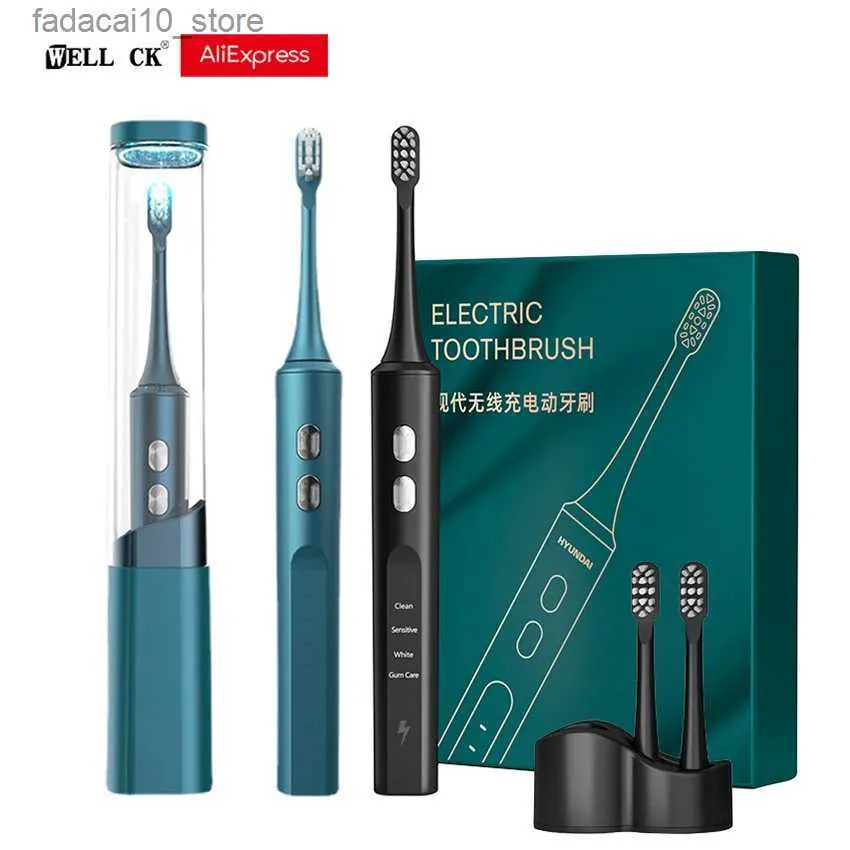 Toothbrush Electric Toothbrush Adult Wireless Charging Powerful Cleaning 4 Mode Waterproof IPX7 Delivery Within 24 Hours WDDA4 Q240202