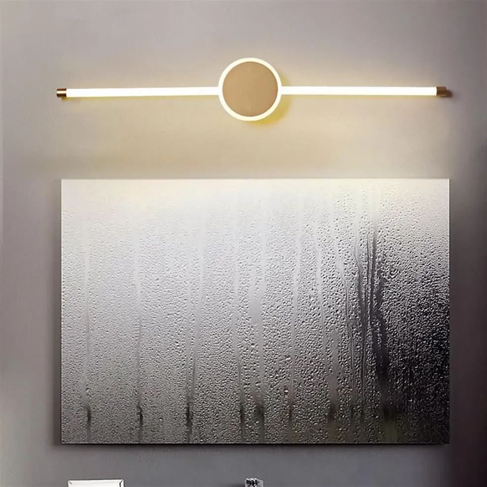 Modern Minimalist Led Indoor Wall Lamps Mirror Bathroom Light Lighting Fixture Makeup Luminaire Fashionable Design Warm White Lamp290y