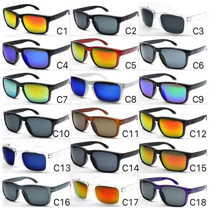 남성용 디자이너 선글라스 여름 쉐이드 UV400 보호 스포츠 선글라스 남자 태양 안경 18 색 zz