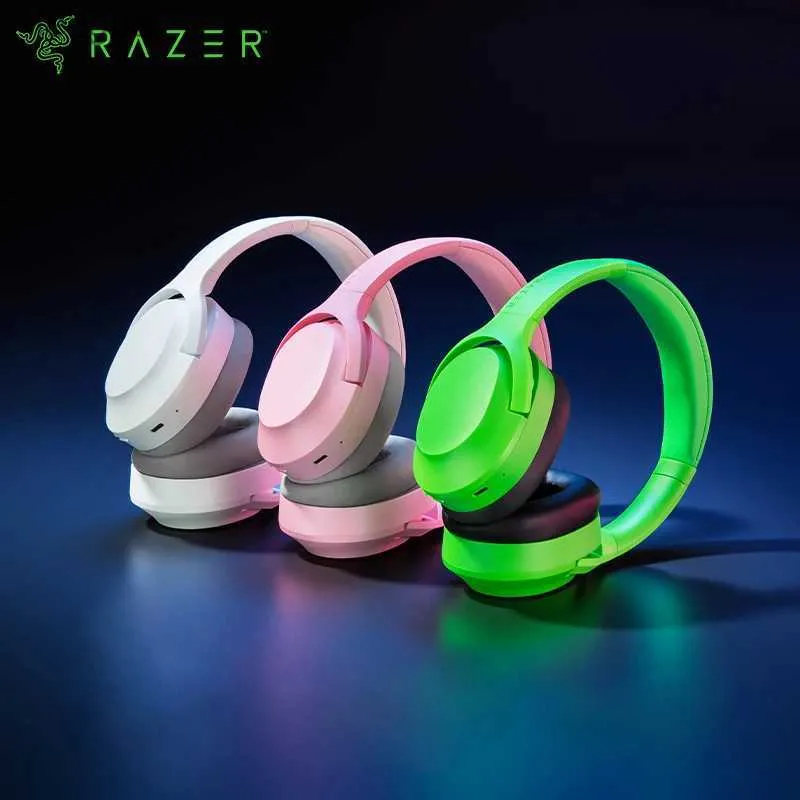 Cell Phone Earphones Razer Opus X Wireless Headset Active Noise Cancellation -Bluetooth 5.0-60ms Low Latency -Customed-Tuned 40mm Drivers YQ240202