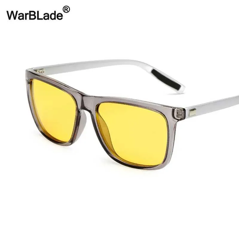 Sunglasses High quality high-definition polarized sunglasses yellow lens night vision sunglasses driving goggles anti glare sunglasses J240202