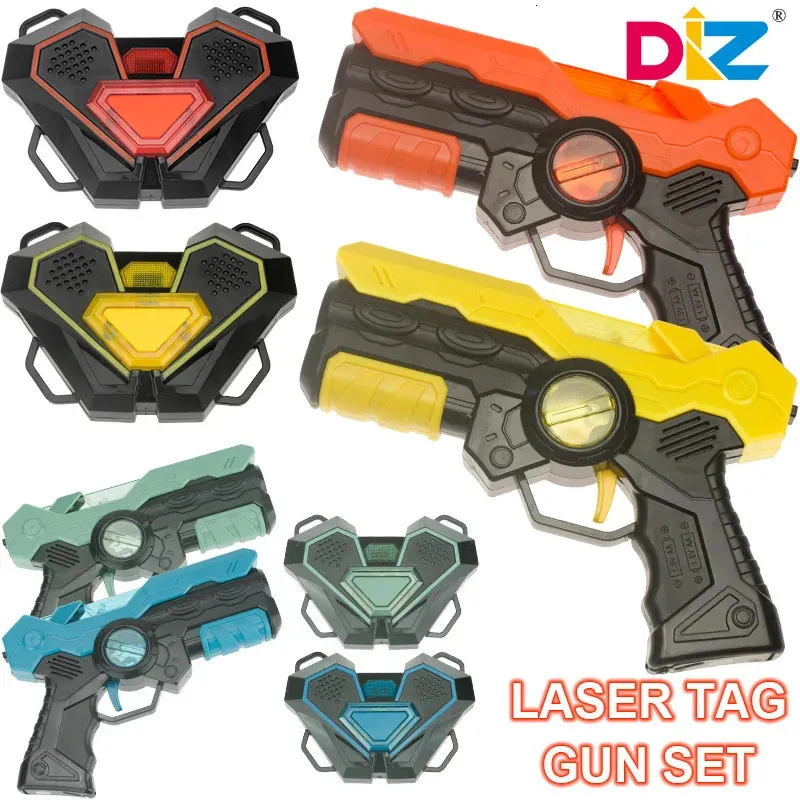 Laser Tag Battle Game Gun Set Electric Infrared Toy Guns Weapon Kids Strike Pistol for Boys Children Inomhus utomhussport 240123