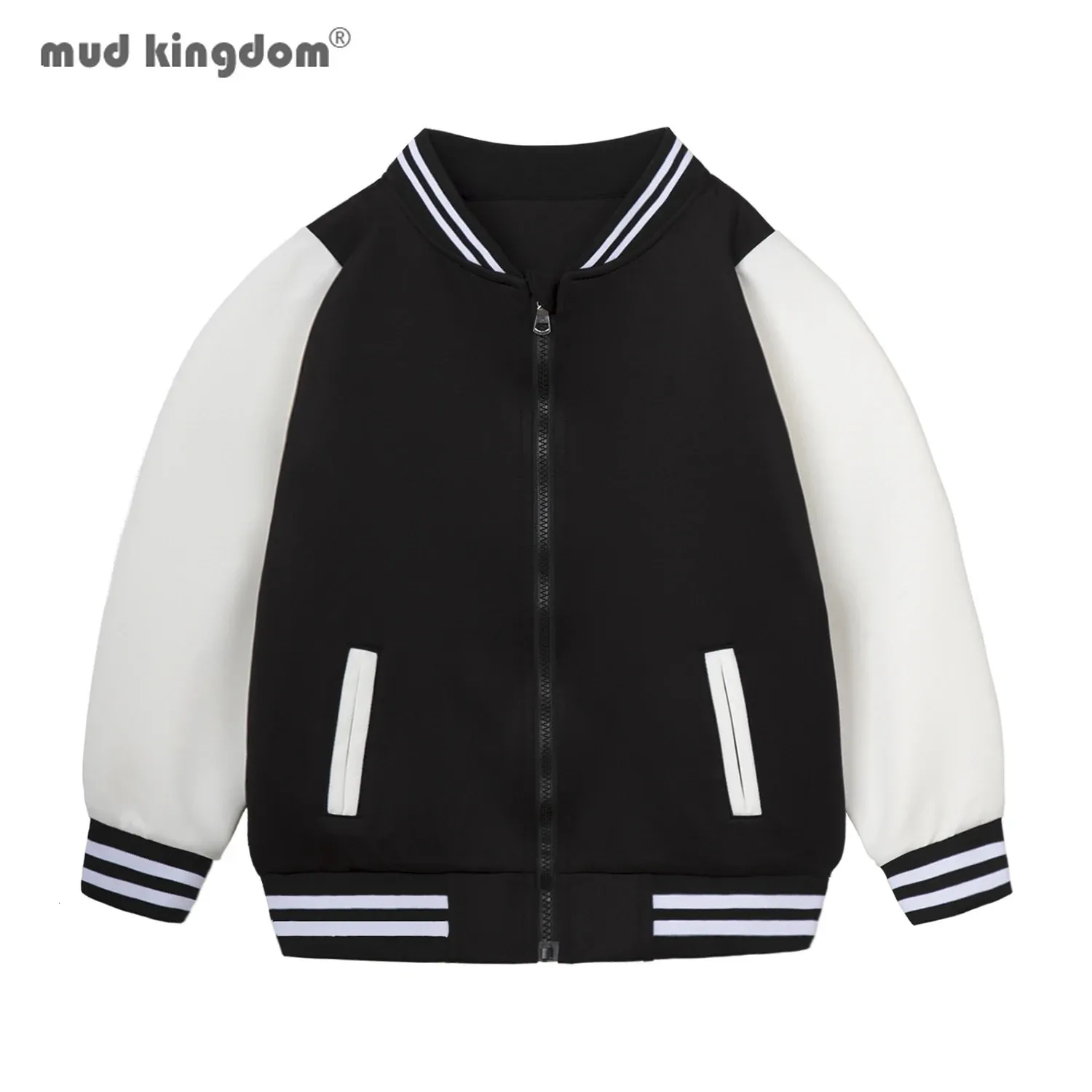 Mudkingdom Herfst Jongens Meisjes Sneldrogend Baseball Jack Zip Up Jas Lange Mouw Casual Kleding voor Kinderen Lichtgewicht Uitloper 240127