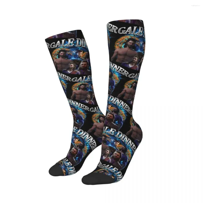 Men's Socks Male Winter Mid Calf Gale Dinner Baldur's Gate Merch Super Soft Fan Gift Game Skateboard Birthday Present