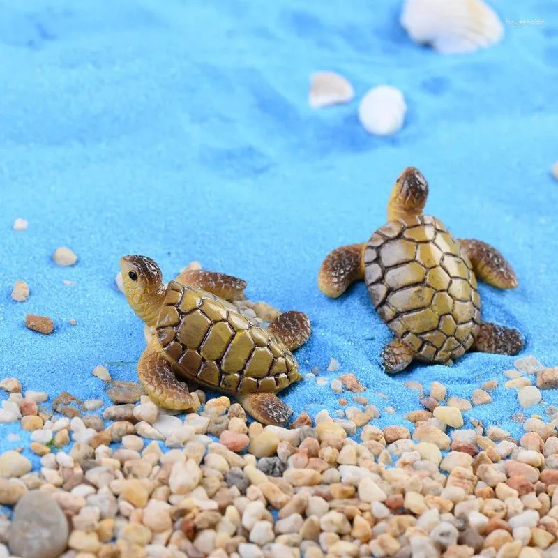 Decorative Figurines Sea Turtles Miniature Fairy Garden Home Houses Decoration Mini Craft Micro Landscaping Decor DIY Accessories