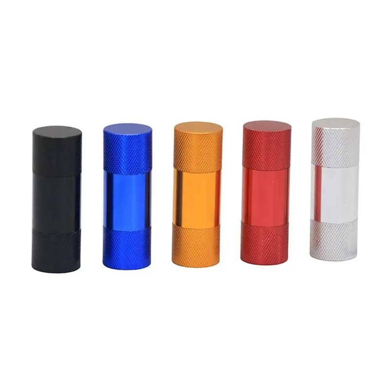 Herb Tobacco Pollen Press Metal Pollen Compressor Presser Colorful Aluminum Alloy Pressure Device Crusher Grinder Smoking Accessories