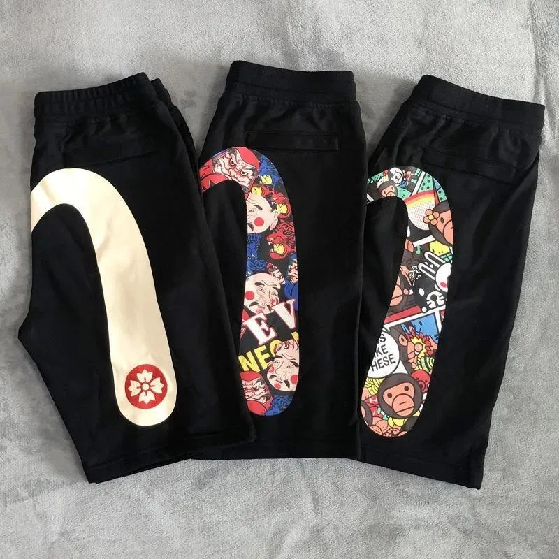 Pantaloncini da uomo Casual Harajuku Y2K Sport Marchio di moda giapponese M Pantaloni larghi stampati Abbigliamento estivo negli anni '90