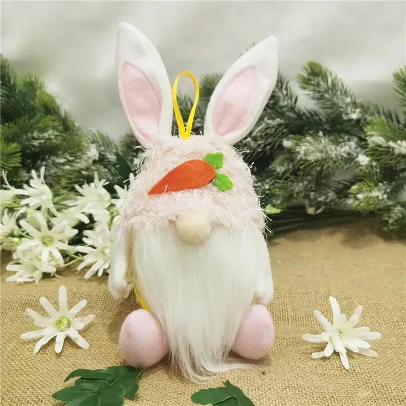 Easter Faceless Rabbit Candy Jar 2021 Creative Rabbit Bunny Candy Storage Holder Kids Easter Egg Candy Gift