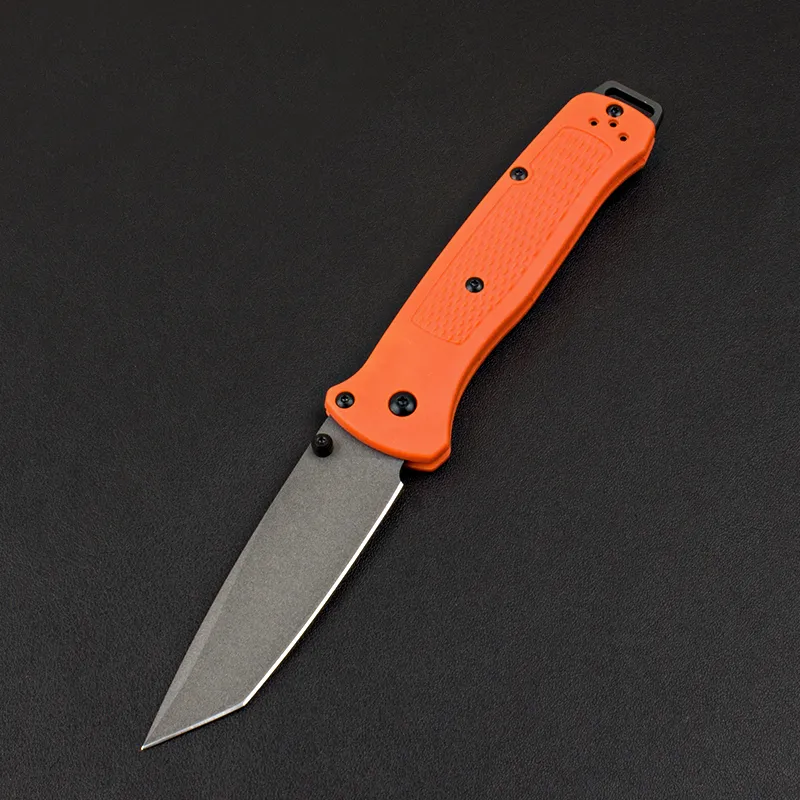 Special Offer BM537GY Pocket Folding Knife CPM-3V Stone Wash/Titanium Coating Tanto Blade Glass Fiber Handle Outdoor EDC Knives with Retail Box