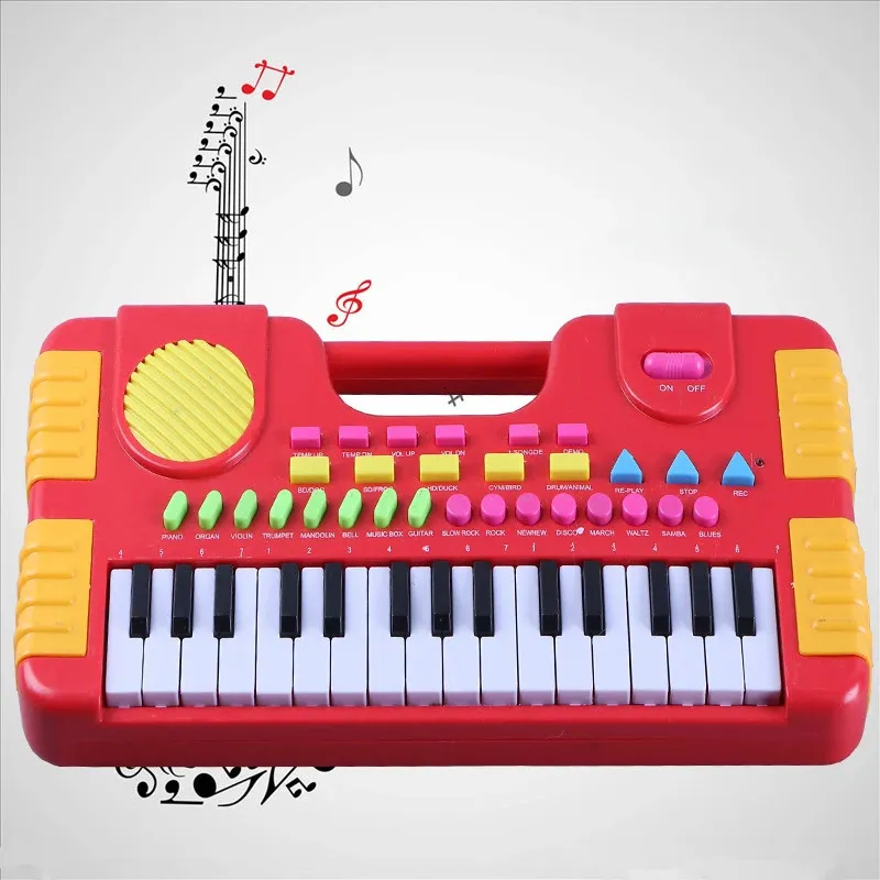 31キーキッズベビーミュージカルおもちゃ子供ポータブル楽器電子ピアノキーボード教育ガール240131