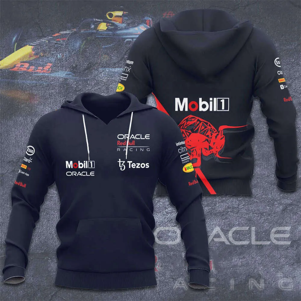 Hoodies voor heren Sweatshirts Ugph 2023 Formule 1 Herenmode Hoodies Sweatshirts F Racing Team Selling 3D rood bedrukt Road Jacket Kid Casual Bull Pullover