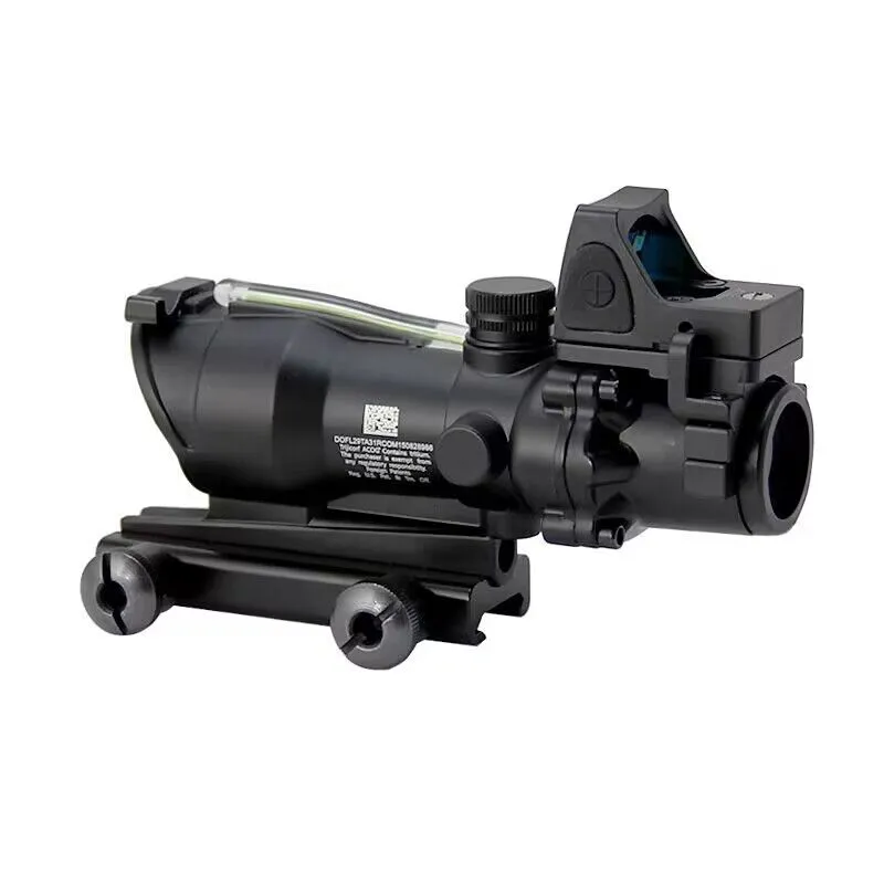 وصول جديد تكتيكي الصيد ثلاثي جيكون ACOG 4x32 Riflescope (الألياف الضوئية الخضراء) مع علامات M7184