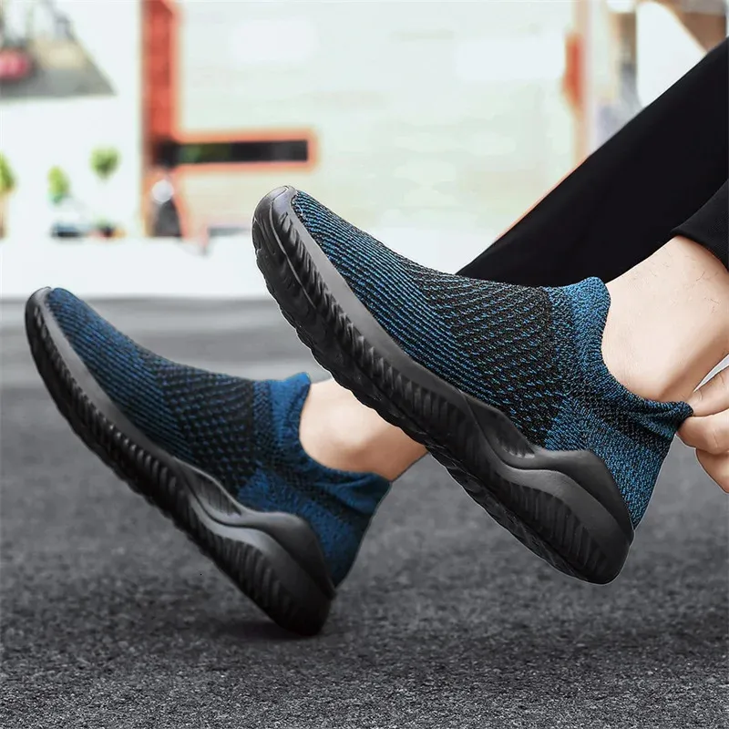 Summer Shoes For Man Breathable Fashion Mens Sneakers Outdoor Casual Loafers Walking Sock Shoe Tenis Masculin Zapatillas Hombre 240131