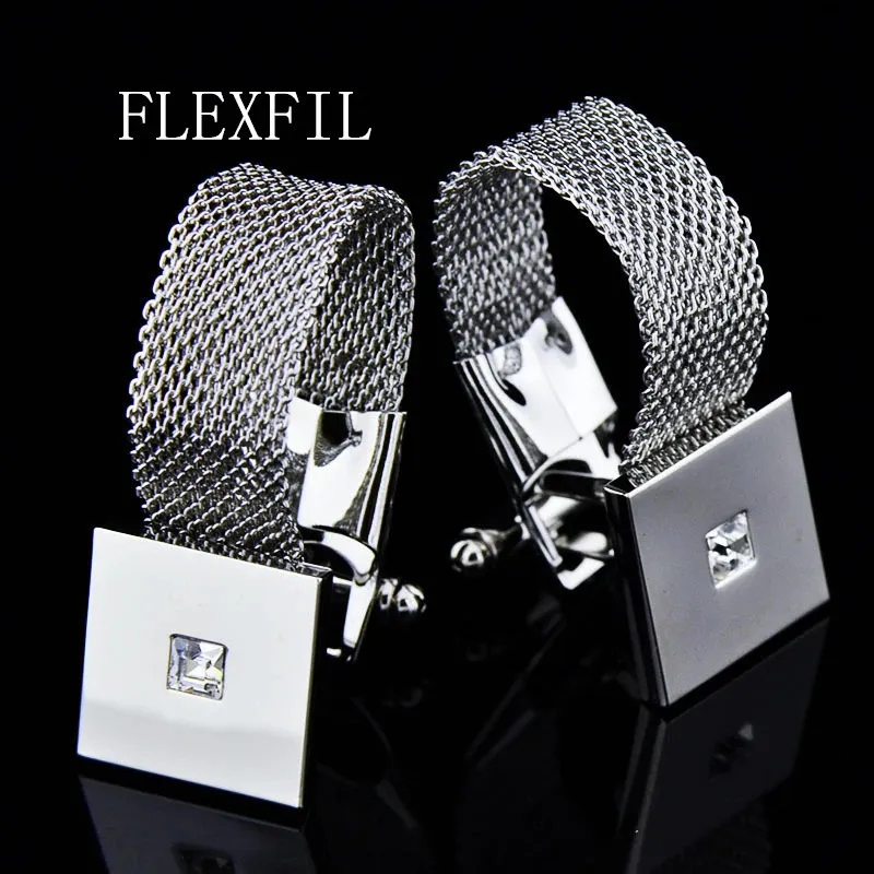 FLEXFIL Gemelli per camicia francese gioielli per uomo Designer di marca Polsini link Bottone maschio Matrimonio di lusso di alta qualità 240124