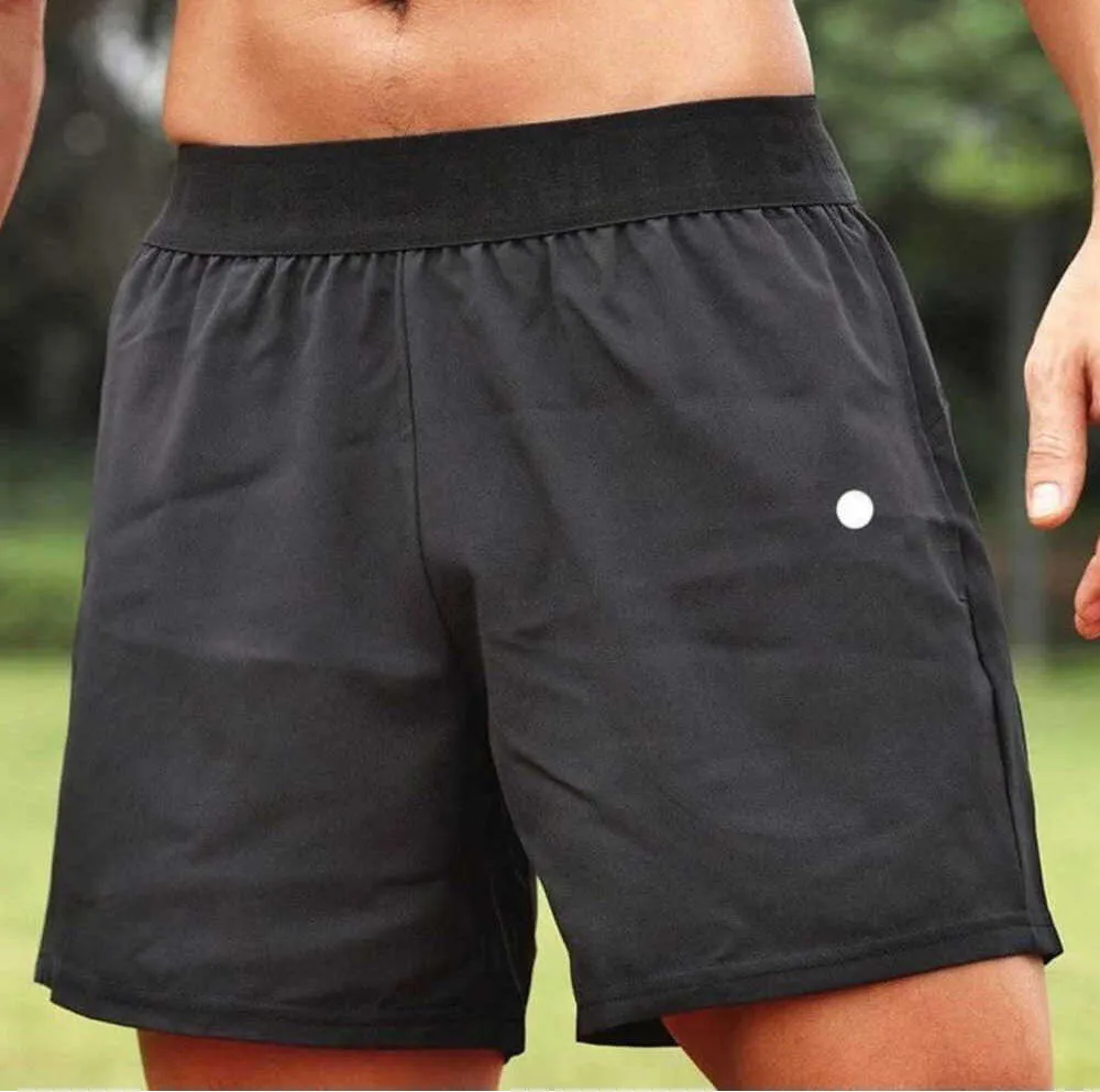 Hommes Lulus Yoga Shorts de sport en plein air Fitness séchage rapide Lululemens couleur unie décontracté course Lulu quart pantalon haute qualité courant de marée court hommes concepteur