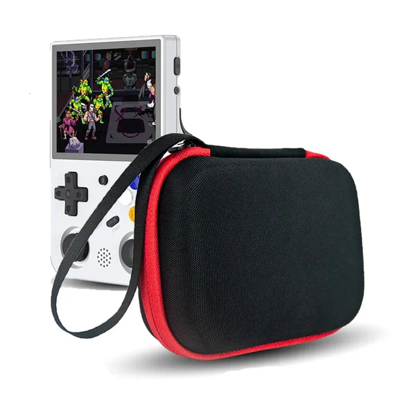 Miyoo mini plus retro handhållen videospel spelare 3,5-tums skärmvattentät miyoo mini+svart bärbar väska 240202