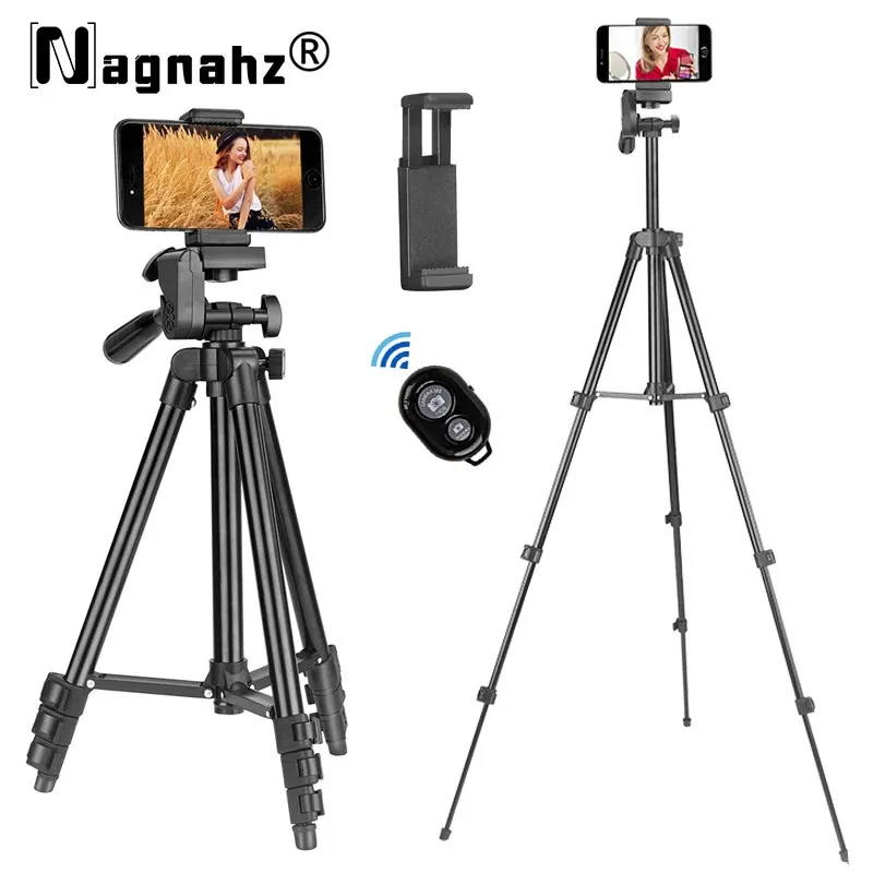 3120 Trépied pour téléphone 100 cm Support de trépied vidéo universel pour téléphone avec support de photographie d'enregistrement vidéo à distance Bluetooth Selfie 240119