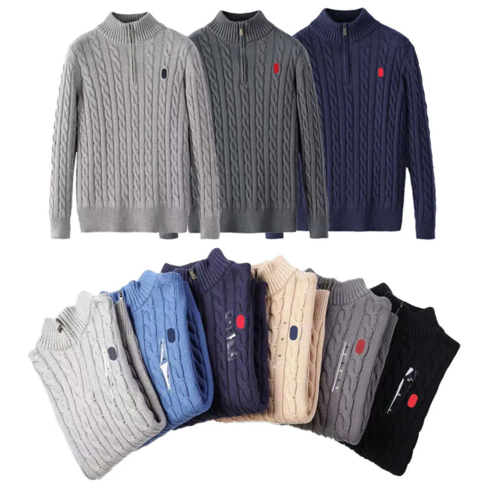 Pulls de créateurs Ralph Polo Pull Hommes Twist Tricot Coton Poney Pull Femme Casual Jumper Pull Femme Petit Cheval Laurens Automne Hiver Thermique 1133UI