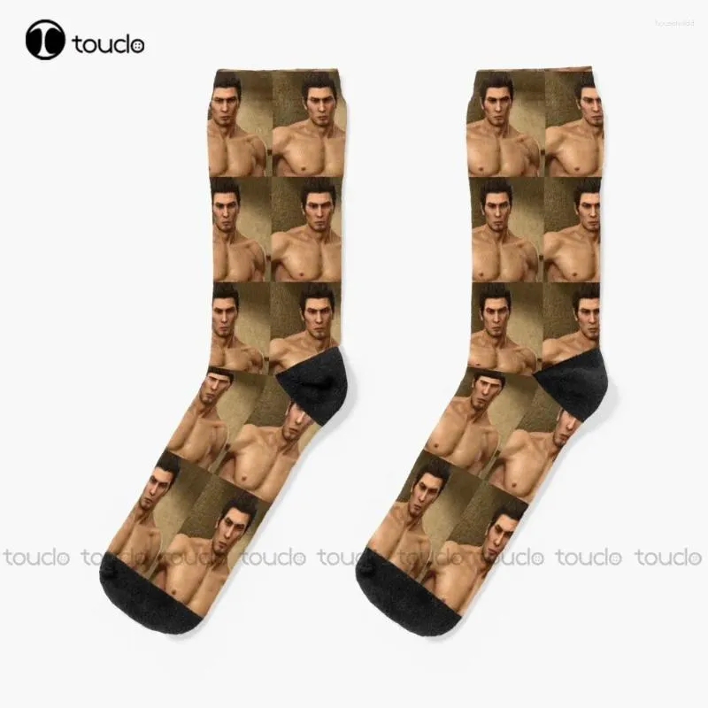 Kadınlar SOCKS Big Kiryu Majima Goro Yakuza Ryu Ga Gotoku Erkekler için Kişiselleştirilmiş Özel UNISEX Yetişkin Gençlik 360 ° Dijital Baskı