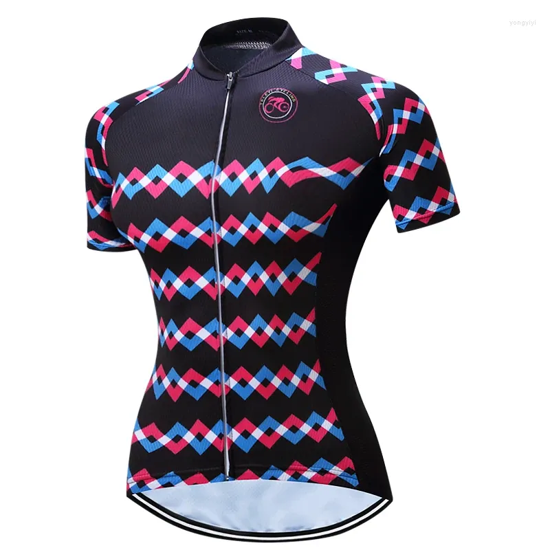 Vestes de course Femmes Maillot de cyclisme Vélo Ropa Ciclismo Filles Haut respirant Sports de plein air Vêtements de vélo T-shirts Cycleb Tops