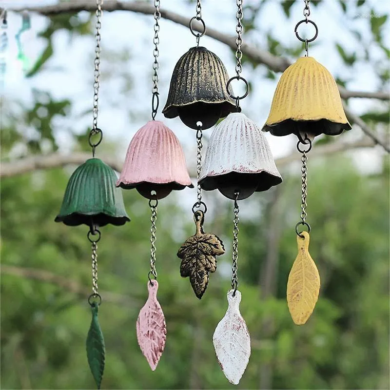 Decoratieve beeldjes Temple Bell Hanger Japanse Lucky Feng Shui Kleine Wind Chime Sound Clapper Home Garden Outdoor Decor Gift Gietijzer