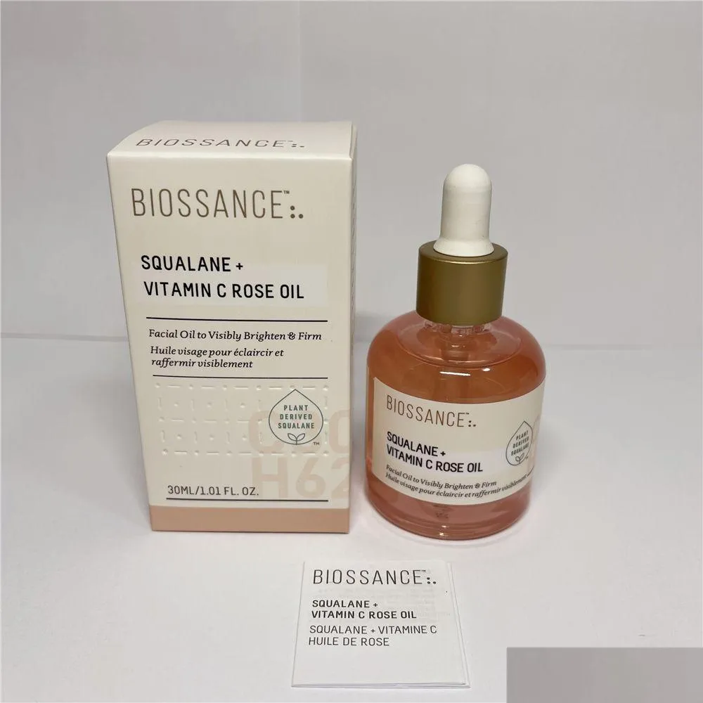 Other Makeup Biossance Face Oil Serum 50Ml Squalane Copperpeptide Rapid Plum 1.7Floz 30Ml Vitamin C Rose 1Floz High Quality Skin Care Dhydw