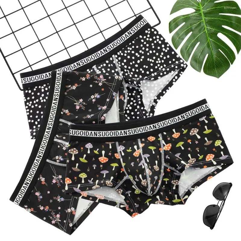 Sous-vêtements Sexy Sleep Bottoms Hommes Shorts U Poche convexe Sous-vêtements Boxers Trunks Plat Bulge Slips Culottes