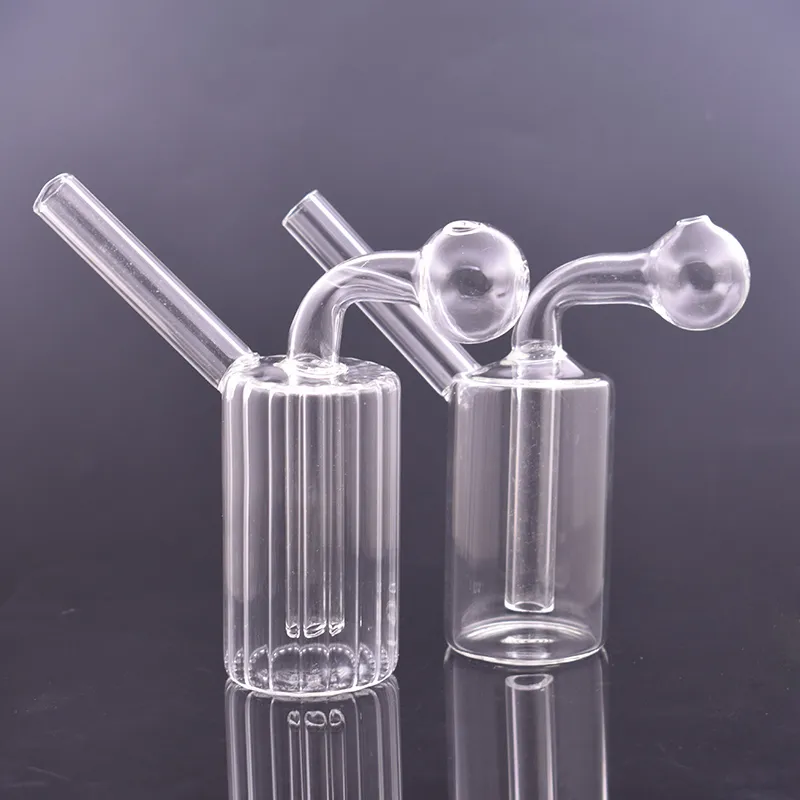 Mini Bubbler Rauchen Wasserpfeife Glas Ölbrenner Bong Shisha Günstigste Recycler Hand Dab Bongs zum Rauchen Kleine Rig Pfeife tragbar für Reisen