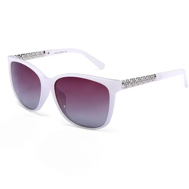 Solglasögon Den nya Fashion TR -minnesramen Polariserade solglasögon är utformade specifikt för kvinnor och kan motstå 400 Ultraviolet Rays J240226