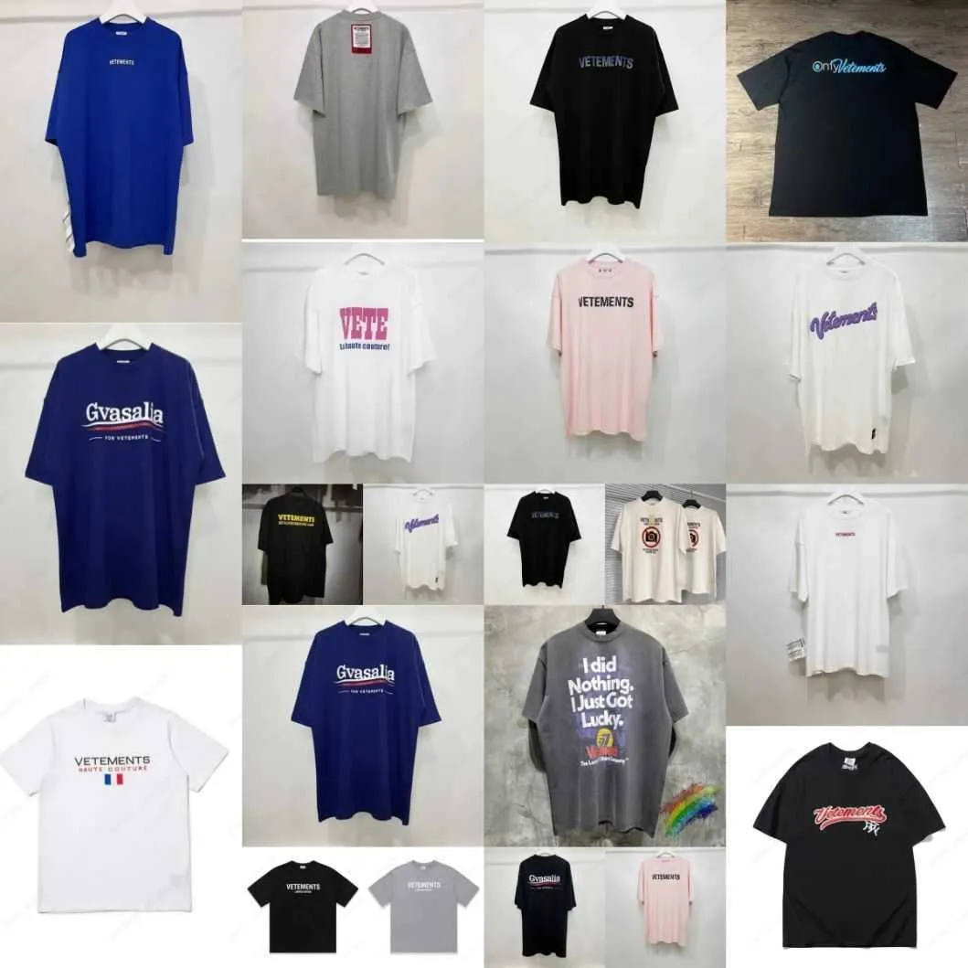 Camisetas para hombres Vetements Camiseta Hombres Mujeres 1 Alta calidad No hice nada Acabo de tener suerte Camiseta Top Tees 230425 yDMH