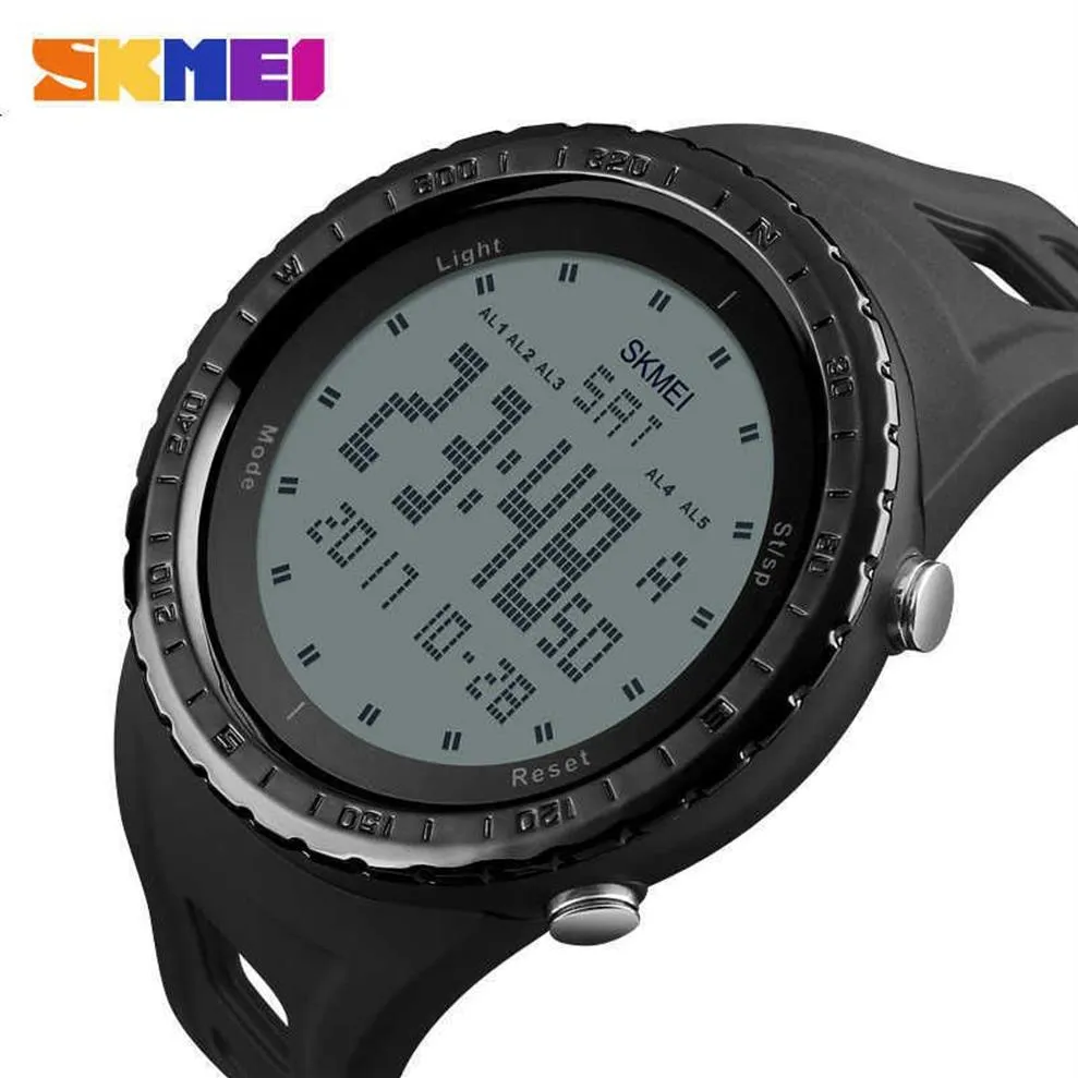 Relógios militares masculinos moda esporte relógio skmei marca led digital 50m à prova dwaterproof água nadar vestido esportes ao ar livre relógio de pulso ly191213275h