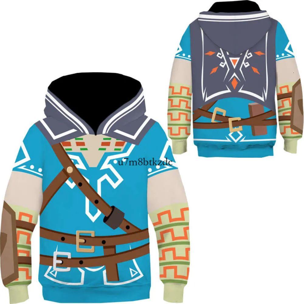 Lenda de zelda moda moletom com capuz link conjunto outono e inverno manga comprida com capuz cosplay traje 115