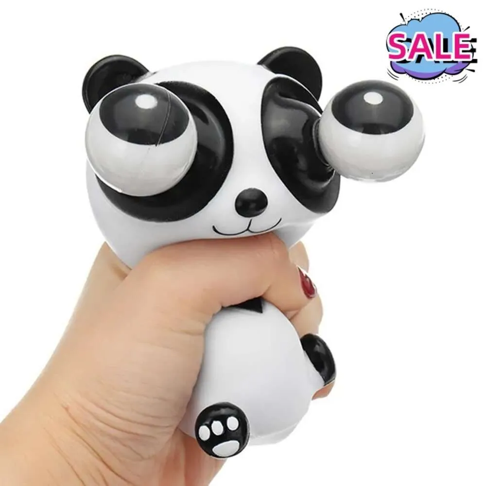 Squeeze Panda fashion Gift Explosive Squishy avec des yeux qui sortent des animaux sensoriels intéressants Panda Plaything pour enfant pour soulager le stress