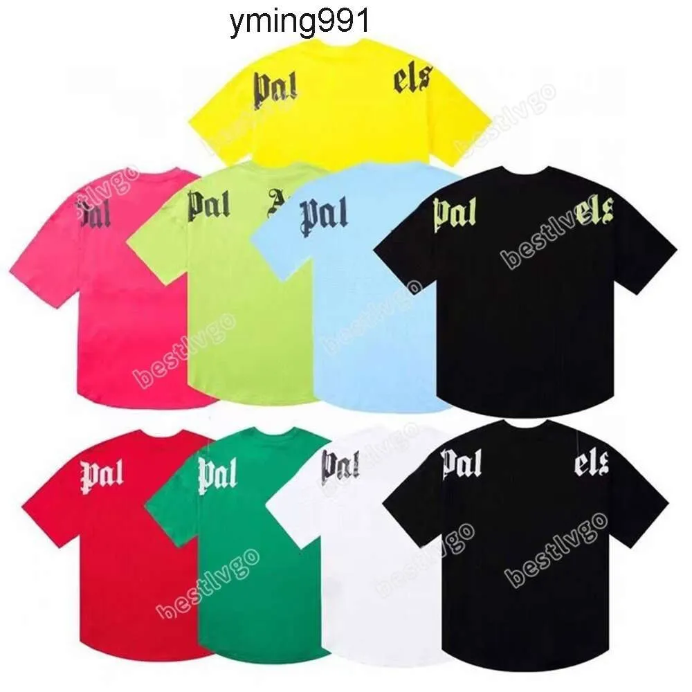 swobodne palmowe top alfabet pA Palmangel Womens Palma Modna Anioły Pal Tshirt męskie tee letnie druk polo luksusowe oddychanie designerskie męskie shor na plaży