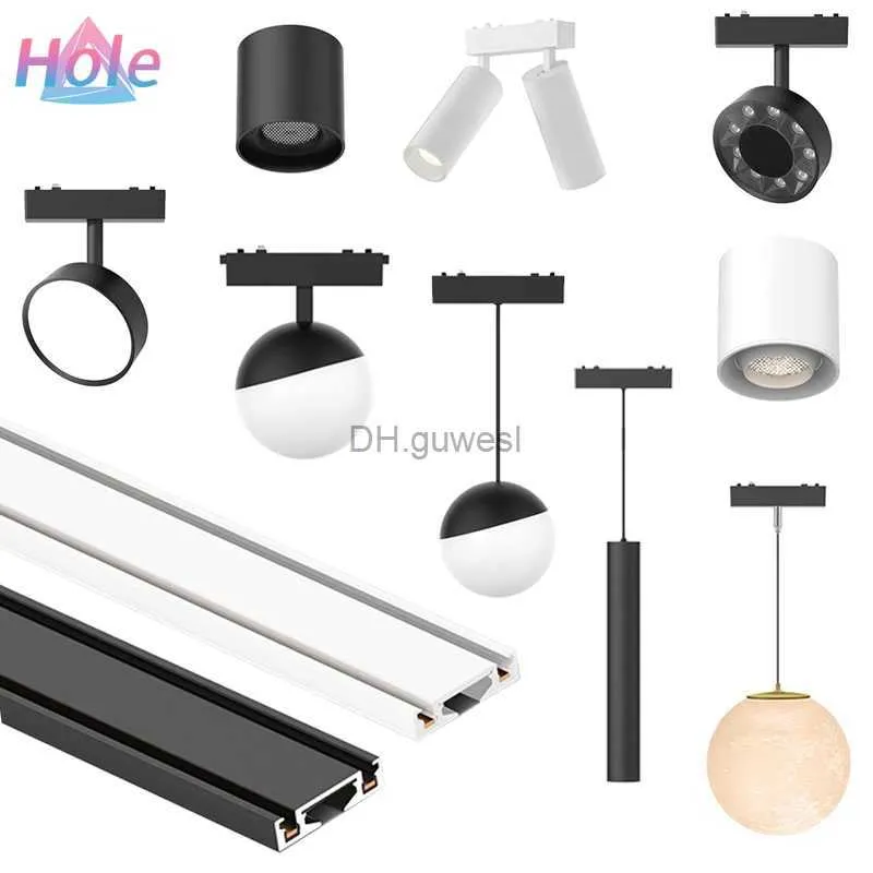 Track Lights Opbouwmontage 6MM Ultradun magnetisch tracklicht Slank opvouwbaar invullicht Moderne lineaire spotlight voor woonkamer Thuislampen YQ240124