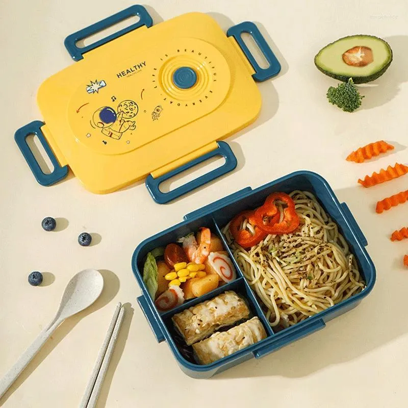 Servis bento lunchlåda för barn matlagring containrar lunch låda set barn bordsartiklar mikrovågsbehållare