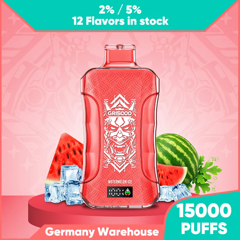 Germany Warehouse Happ Bar GR15000 Disposable Vape 15000 Puffs E Cigarette 15k Puff mesh coil Screen see battery juice device