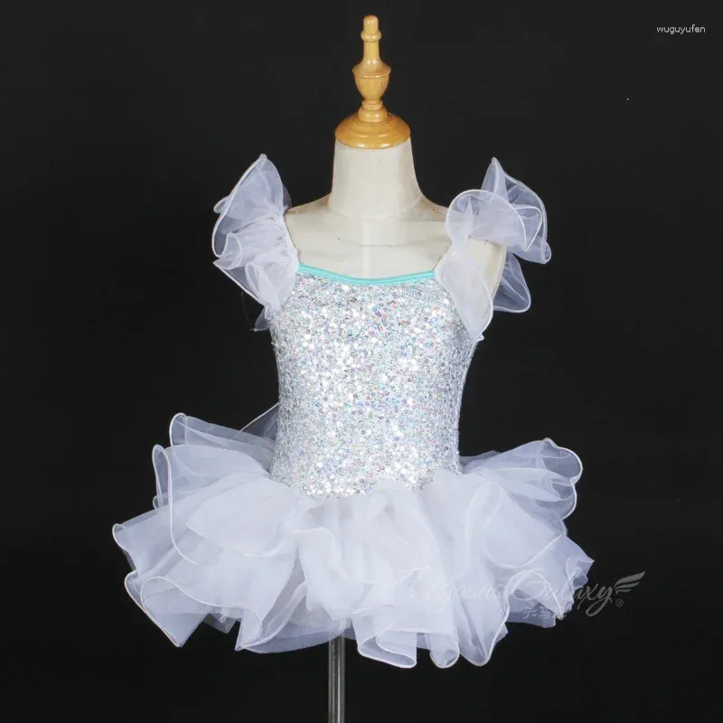 Stage Wear Paillettes Ballet Danse Costume Adulte Robe Professionnel Dancewear Ballerine Vêtements Filles