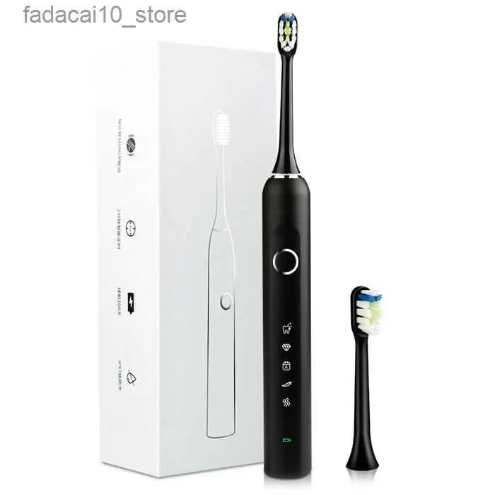 Tandborste Intelligent Sonic Electric Tandborste Vuxen USB Laddning Hemblekning Mjukt hår Vattentät automatisk tandborste Q240202