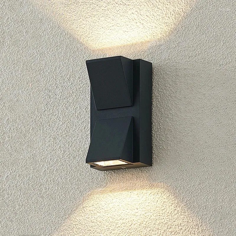 Lâmpada de parede para cima para baixo led varanda luz jardim exterior sala estar quarto escada corredor interior decoração casa arandela