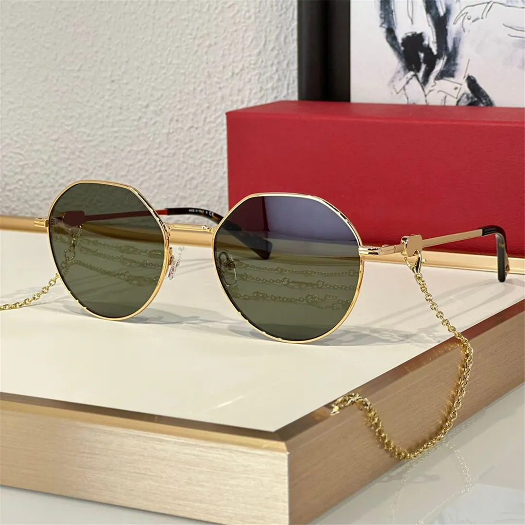 Fashion Sunglasses For Men And Women Retro Oval Metal Frame  display picture 3