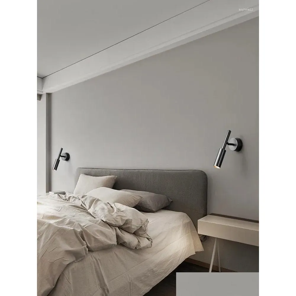 Wandlamp Wandlamp Modern Minimalistisch Creatief Verstelbare spotlight voor nachtkastje Slaapkamer Spiegellicht Gang Blaker Binnenarmatuur Dr Dhqgl