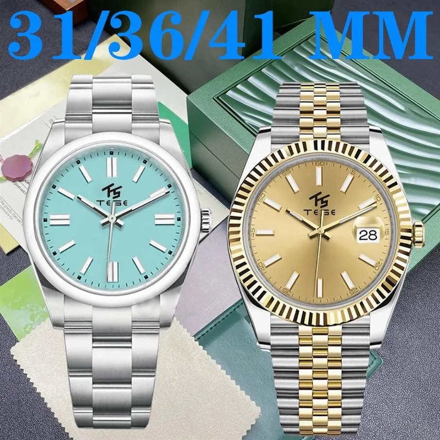 41 mm datejust dla mężczyzn luksusowy zegarek 2813 Ruch automatyczny Watch Watch Women S Fashion Wysokiej jakości stalowy pasek Strap Noc GL2892