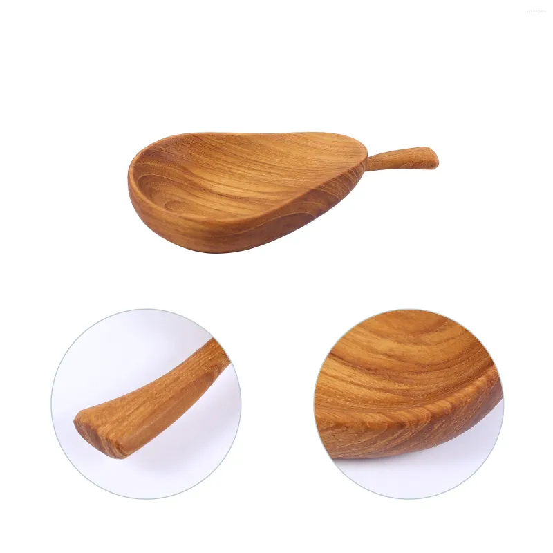 Plates Seasoning Dish Dipping Plate Soy Sauce Spoons Tableware Small Saucer Wooden Dishes Container