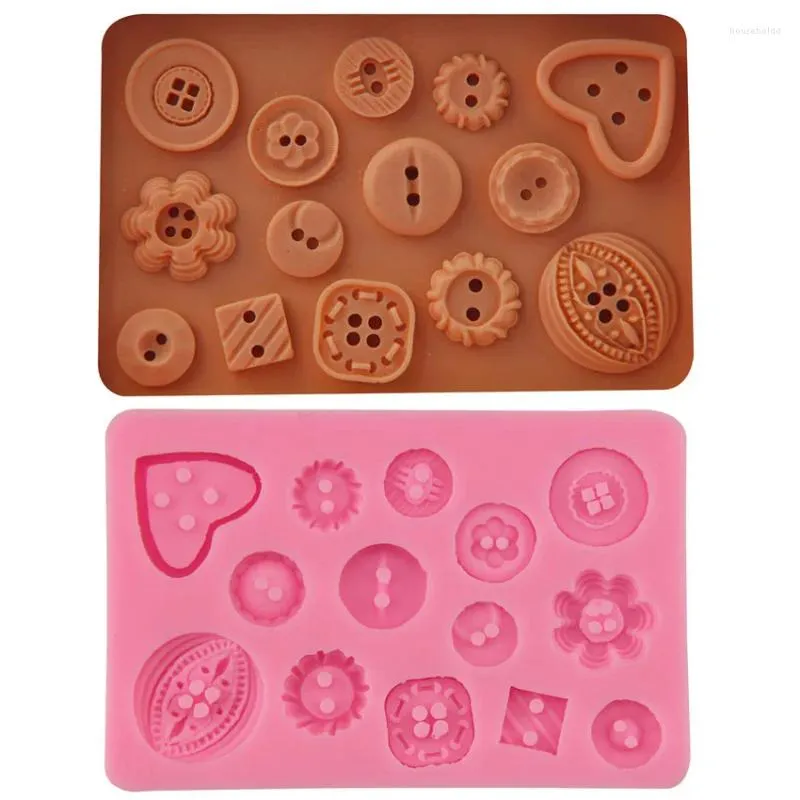 Stampi da forno Fai da te a forma di bottone Decorazione di nozze di Natale Stampo in silicone Fondente Zucchero Strumenti di cottura Arco Stampo per torta