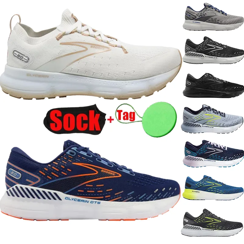 Brooks Glyceryna GTS 20 butów do biegania mężczyzn Kobiety swobodne trampki Flats Lekkie mokasy mody spacery