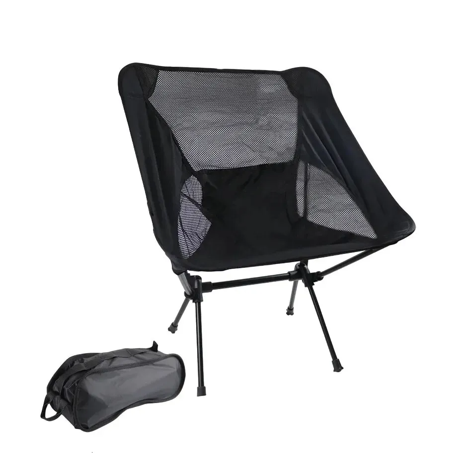 Fishing Chair Outdoor Aluminium Alloy Portable Folding Picnic Camping Stool Storage Furniture Fishing Chair 240125