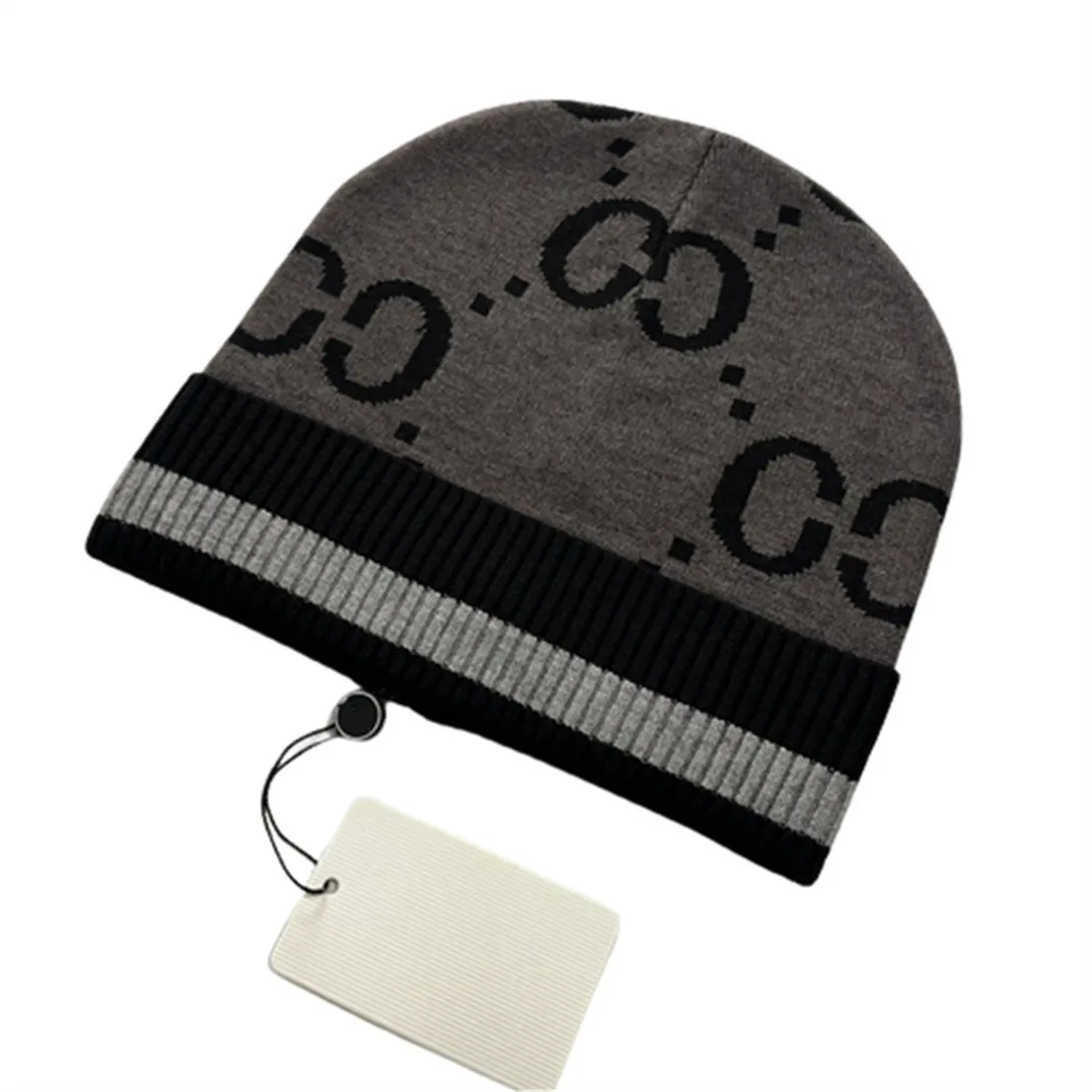 Designer beanie muts herenpet trendy warme muts winter nieuwe gebreide wollen muts luxe gebreide muts W-8