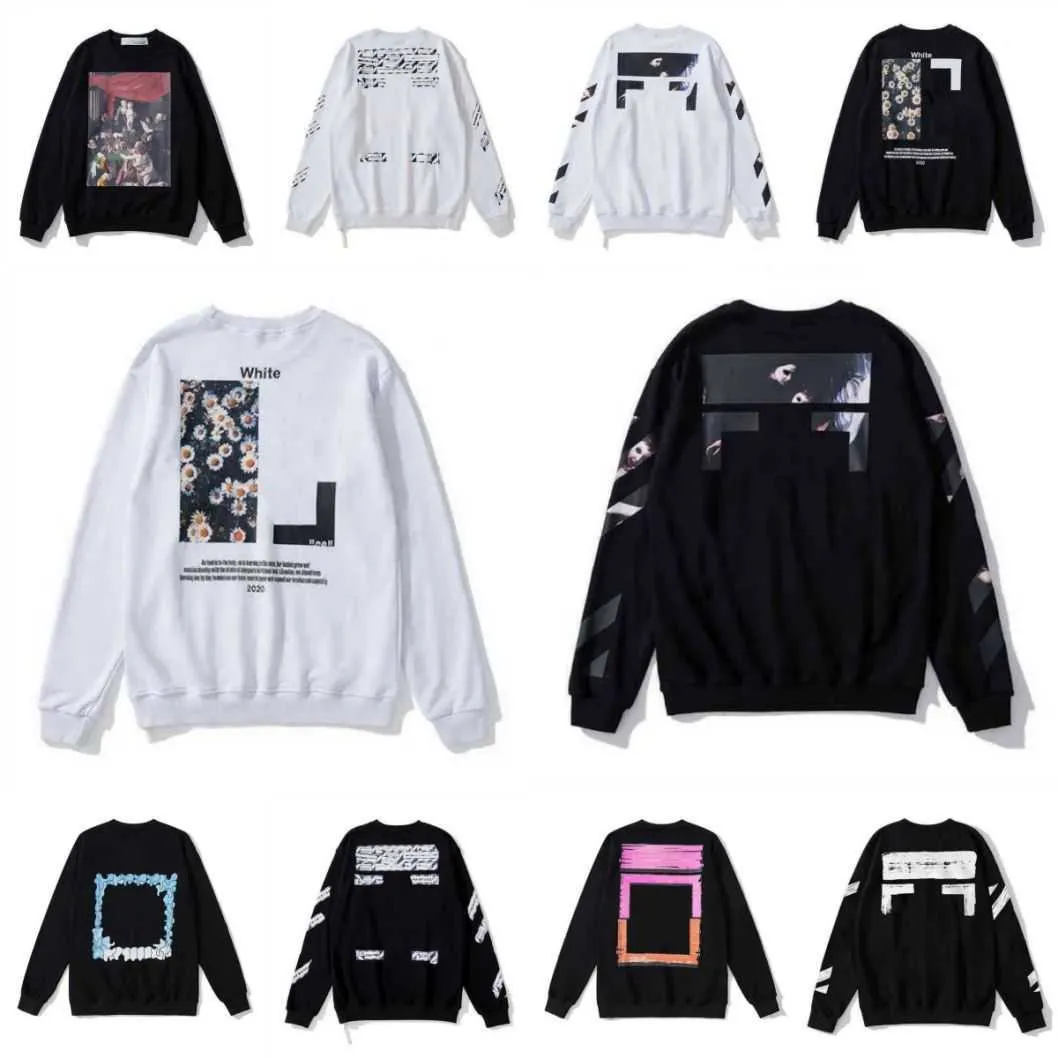 Mens Off White Hoody Hoodie Hip Hop Streetwear Homem Mulheres Designers Com Capuz Skates Hoodys Street Pulôver Moletom Roupas Offs Oversized Offend D2024